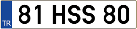 Truck License Plate